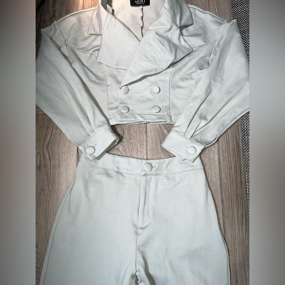 Akira mint green suit both size small - Picture 3 of 3